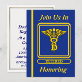 Uitnodiging tot pensionering van Dentist (Voorkant / Achterkant)