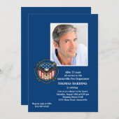 Uitnodiging tot pensionering van Fireman (Voorkant / Achterkant)