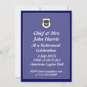 Uitnodiging tot pensionering van politieagent (Achterkant)