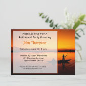 Uitnodiging tot pensionering van vissers (Staand voorkant)