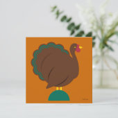 Uitnodiging tot persoonlijke Thanksgiving (Staand voorkant)