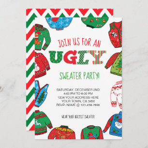 Uitnodiging tot persoonlijke Ugly Sweater Party