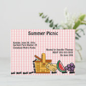 Uitnodiging tot picknick Thief (Staand voorkant)