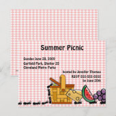 Uitnodiging tot picknick Thief Briefkaart (Voorkant / Achterkant)