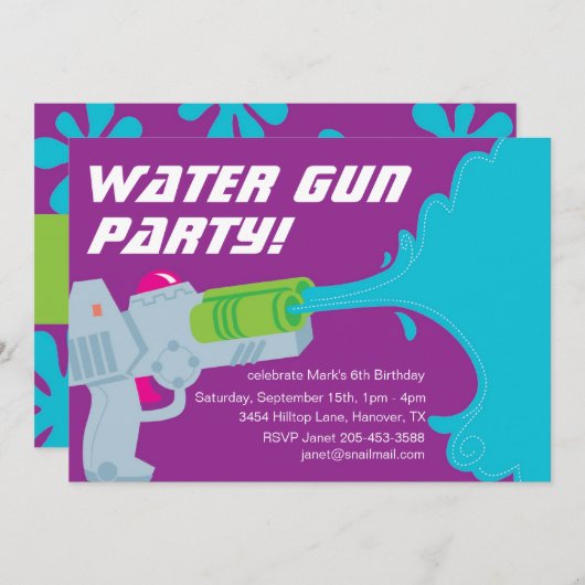 Uitnodiging tot Pistool (Voorkant / Achterkant)