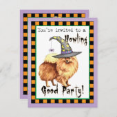 Uitnodiging tot pommerse heks (Voorkant / Achterkant)