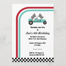  uitnodiging tot racewagen