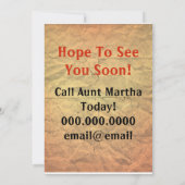 Uitnodiging tot  reünie (Achterkant)