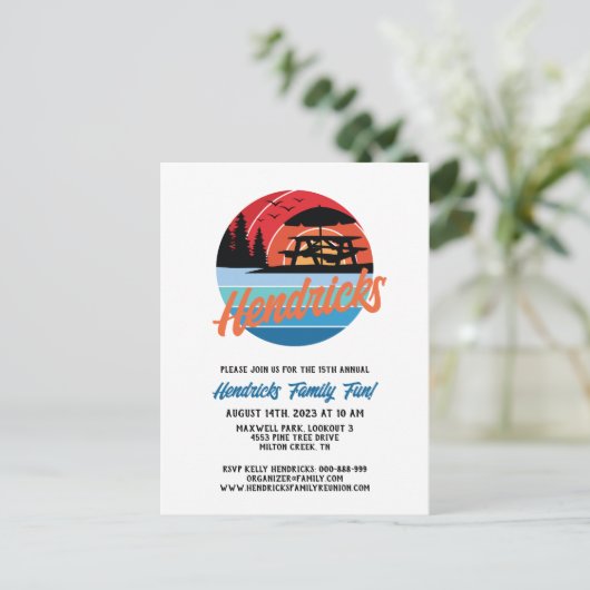 Uitnodiging tot reünie (Staand voorkant)