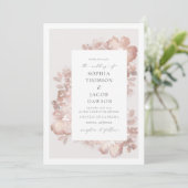 uitnodiging tot Romance van de waterverf (Staand voorkant)