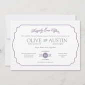 Uitnodiging tot Romance van winkelboekje (Voorkant)