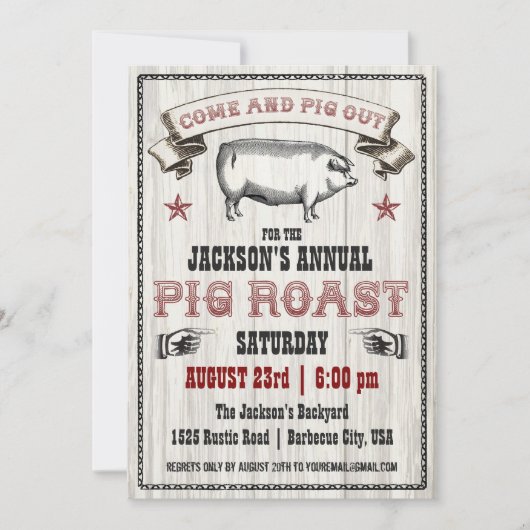 uitnodiging tot rondhout door rondzwoerd (Voorkant)