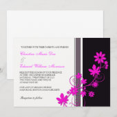 Uitnodiging tot roze weddenschappen (Voorkant / Achterkant)