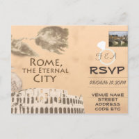 Uitnodiging tot RSVP van Rome met foto