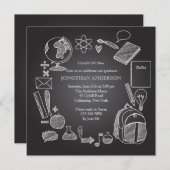 Uitnodiging tot schoolbord (Voorkant / Achterkant)