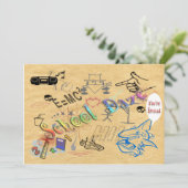 Uitnodiging tot schooldagen (Staand voorkant)