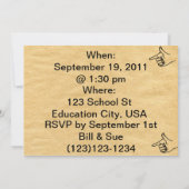 Uitnodiging tot schooldagen (Achterkant)