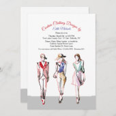 Uitnodiging tot Show voor de Mode van de baan (Voorkant / Achterkant)