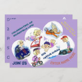 Uitnodiging tot speciale feestdag (Voorkant / Achterkant)