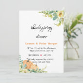 Uitnodiging tot Thanksgiving (Staand voorkant)