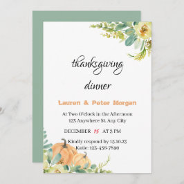 Uitnodiging tot Thanksgiving