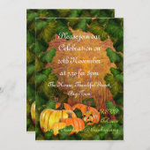 Uitnodiging tot Thanksgiving (Voorkant / Achterkant)