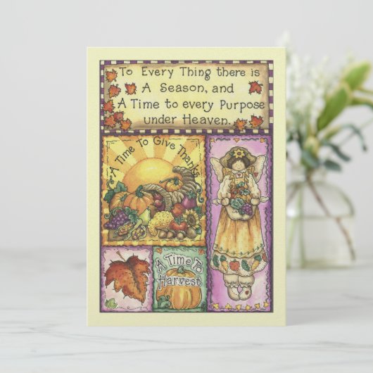 Uitnodiging tot Thanksgiving - SRF (Staand voorkant)