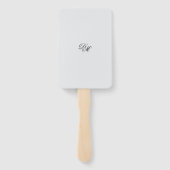 Uitnodiging tot Tropisch Breeze Colored Wedding Handwaaier (Achterkant)