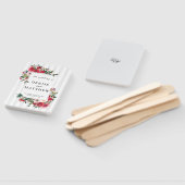 Uitnodiging tot Tropisch Breeze Colored Wedding Handwaaier (Niet-gemonteerd)