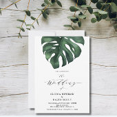 Uitnodiging tot Tropisch Palm Leaf Wedding