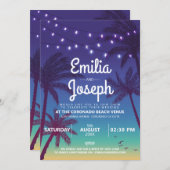 Uitnodiging tot tropisch palmwinkelen (Voorkant / Achterkant)