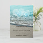 Uitnodiging tot tropisch strandwagentje (Staand voorkant)