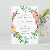 Uitnodiging tot Tropisch Theme Weddenschap (Staand voorkant)