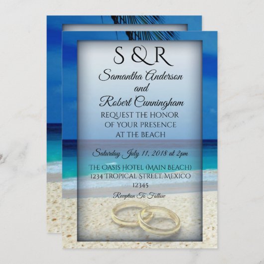 Uitnodiging tot tropische weduwen (Voorkant / Achterkant)