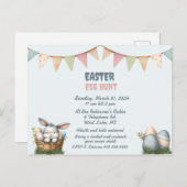 Uitnodiging tot uitnoeping Easter Egg Hunt (Voorkant / Achterkant)