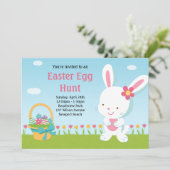 Uitnodiging tot uitnoeping Easter Egg Hunt (Staand voorkant)