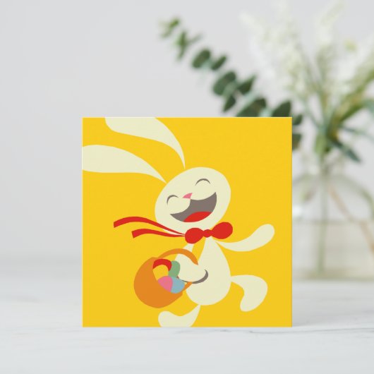 Uitnodiging tot uitnoeping Easter Egg Hunt (Staand voorkant)