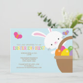 Uitnodiging tot uitnoeping Easter Egg Hunt (Staand voorkant)