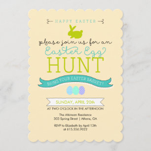 Uitnodiging tot uitnoeping Easter Egg Hunt