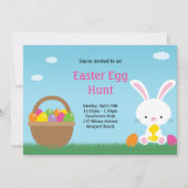 Uitnodiging tot uitnoeping Easter Egg Hunt (Voorkant)