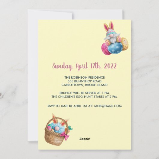 Uitnodiging tot uitnoeping van de eicoon (Achterkant)