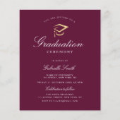 Uitnodiging tot uitreiking van de paarse afstudere (Voorkant)