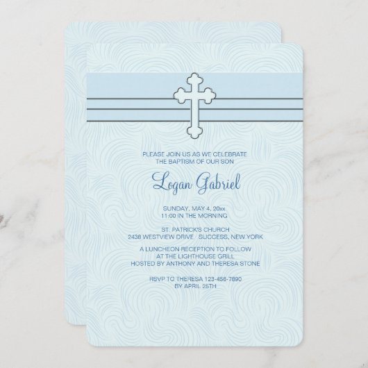 Uitnodiging tot uitroeping Blauwe Religie (Voorkant / Achterkant)