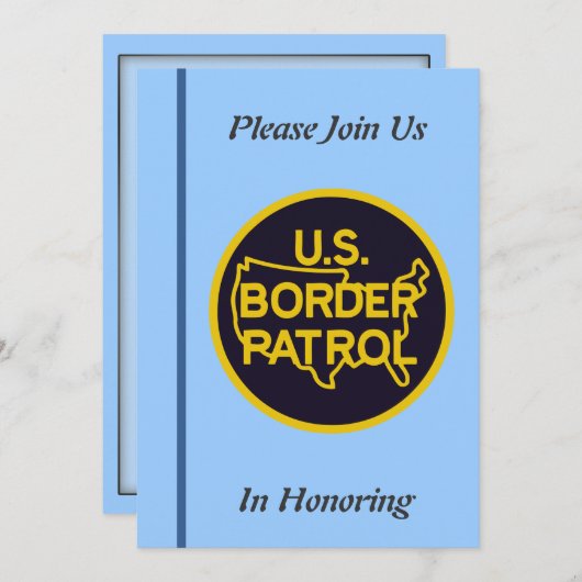 Uitnodiging tot uittreding van patrouillepatrouill (Voorkant / Achterkant)