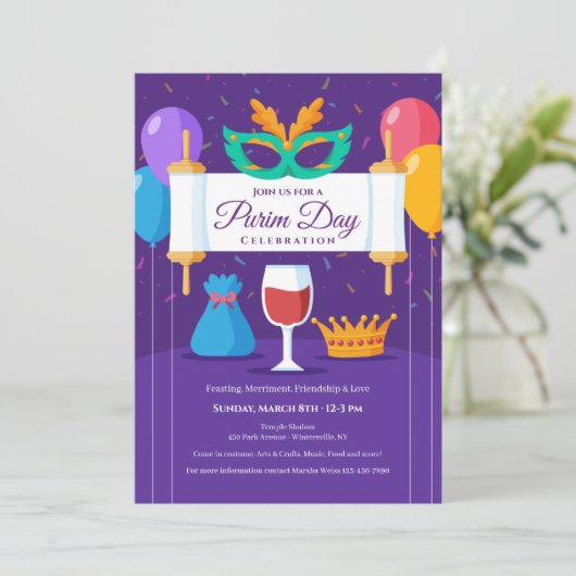 Uitnodiging tot uitzending/aankondiging van de fee (Staand voorkant)