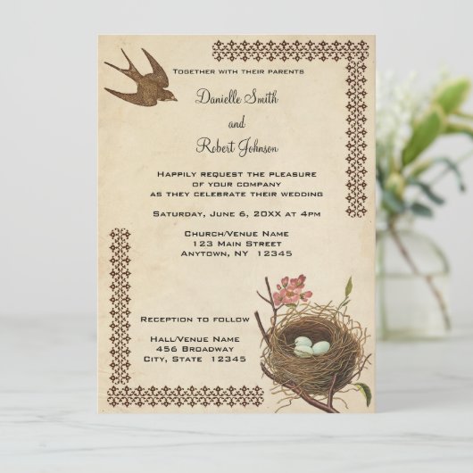 uitnodiging tot uitzending van aangepaste weddens (Staand voorkant)