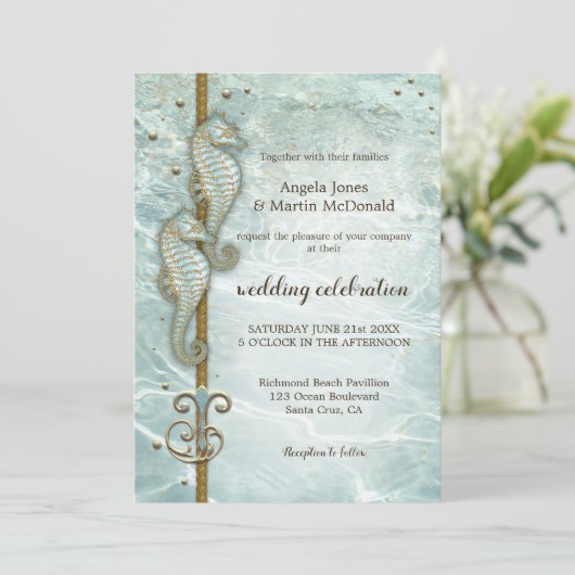 Uitnodiging tot uitzending van de Nautical Ocean W (Staand voorkant)