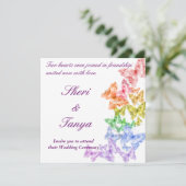 Uitnodiging tot uitzending van de Rainbow Wedding- (Staand voorkant)