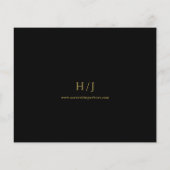 Uitnodiging tot uitzending van een Elegant Gold Sc (Achterkant)