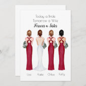 Uitnodiging tot uitzending van gepersonaliseerd po (Voorkant / Achterkant)